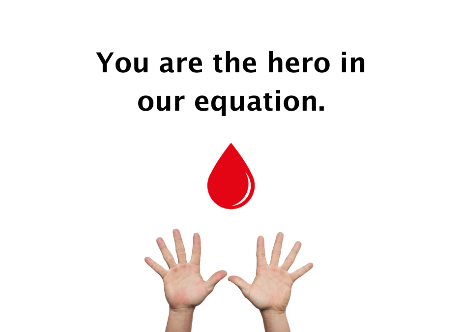 You are the hero in our equation